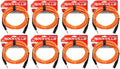 Orange 20& Male XLR to 1/4&& TRS Balanced Cables X20978