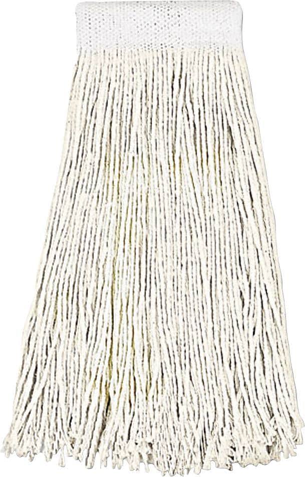 Cotton Fiber Mop Head, White, 24oz, 12/Carton J63638