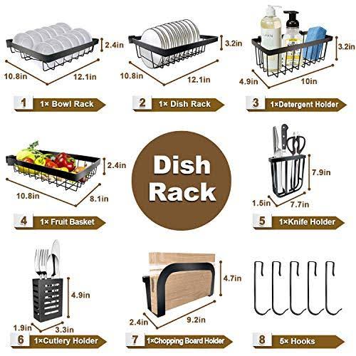 Length Adjustable Stainless Steel Over Sink Rack 2 Tier Shelf I36263