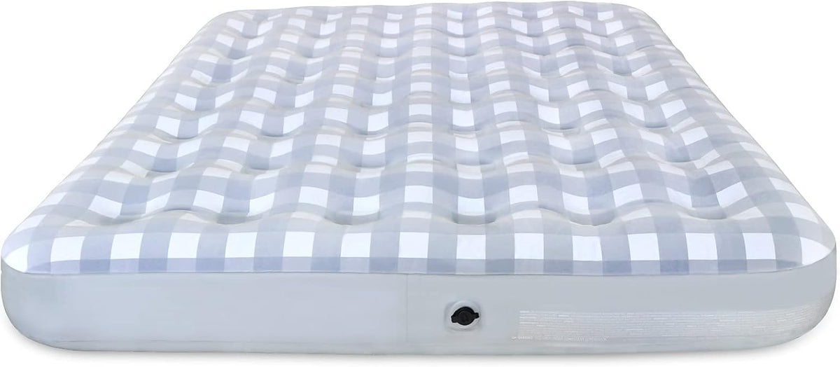 Queen Air Mattress with Flocked Top Waterproof Cover Repair Kit B608916