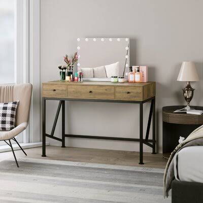 Reversible Desk Rustic Brown W224