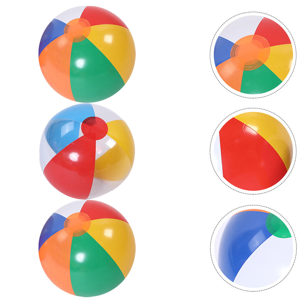 3Pcs Inflatable Beach Ball Pool Summer Water Toy T18377