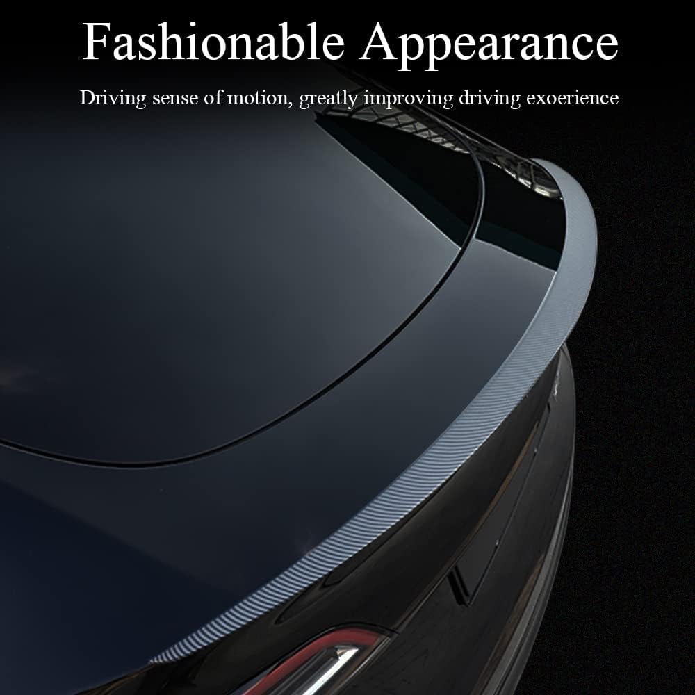 Matte Carbon Fiber Rear Trunk Spoiler L23933