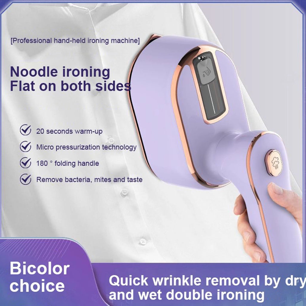 Purple Mini Handheld Travel Steamer Iron for Clothes S777496