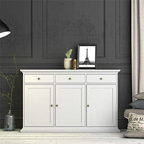 White 3 Door 3 Drawer Sideboard Cabinet C901233