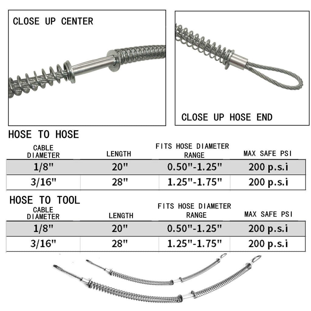 Hose Restraint 3/16" x 28" Pack of 2 E2628