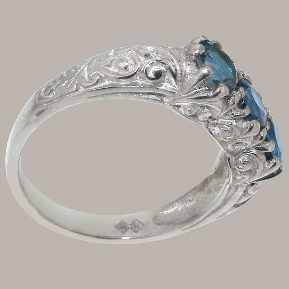 925 Sterling Silver London Blue Topaz Ring X81652