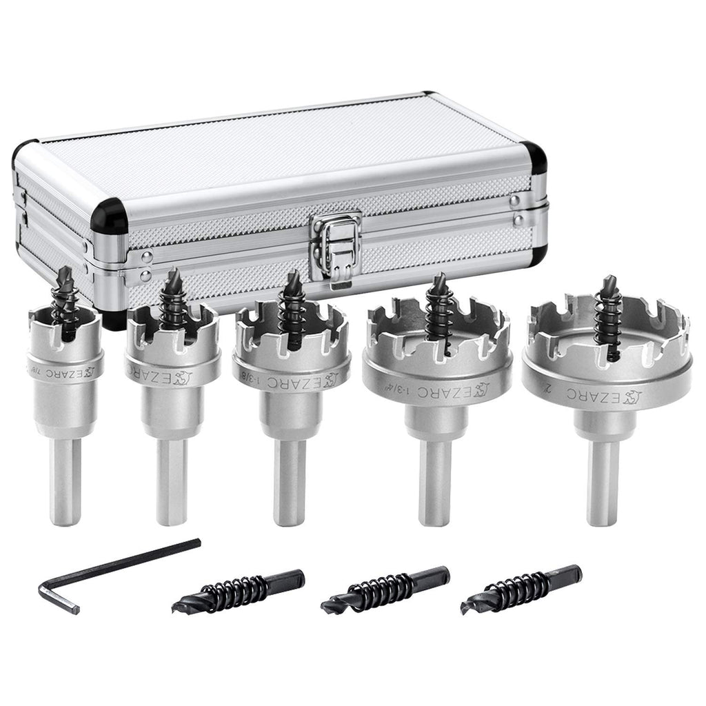 Carbide Hole Cutter Set 6 Piece for Stainless Steel, Hole Saw Kit for Hard Metal Pack of 2 G2096