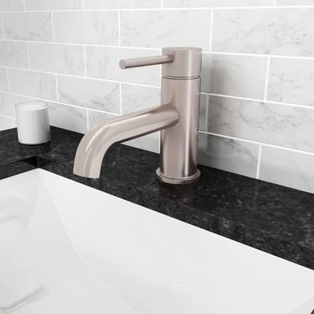 Brushed Nickel Single Hole Bathroom Faucet D66542