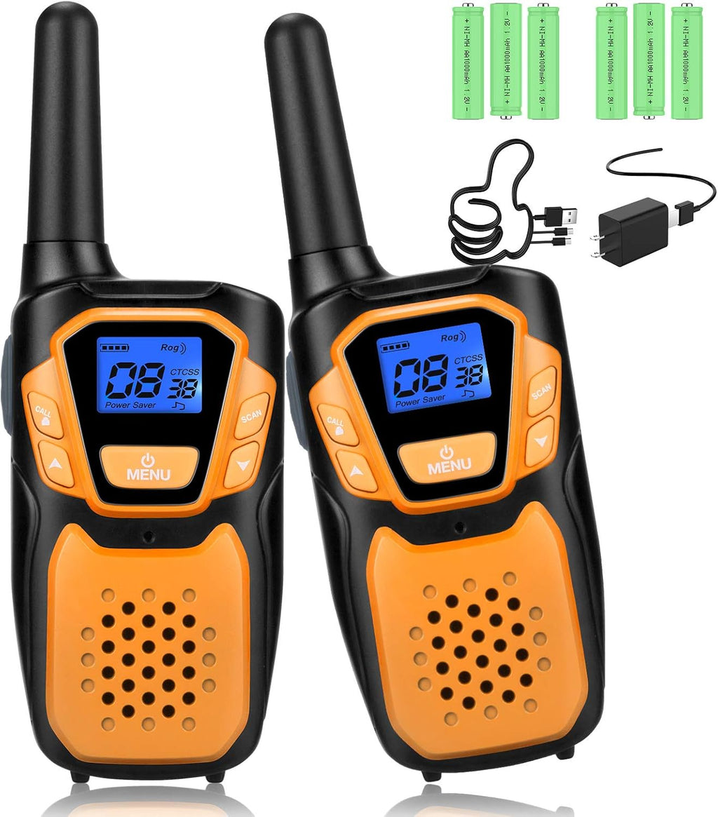 4 Pack Rechargeable Two Way Radio Walkie Talkies M834051
