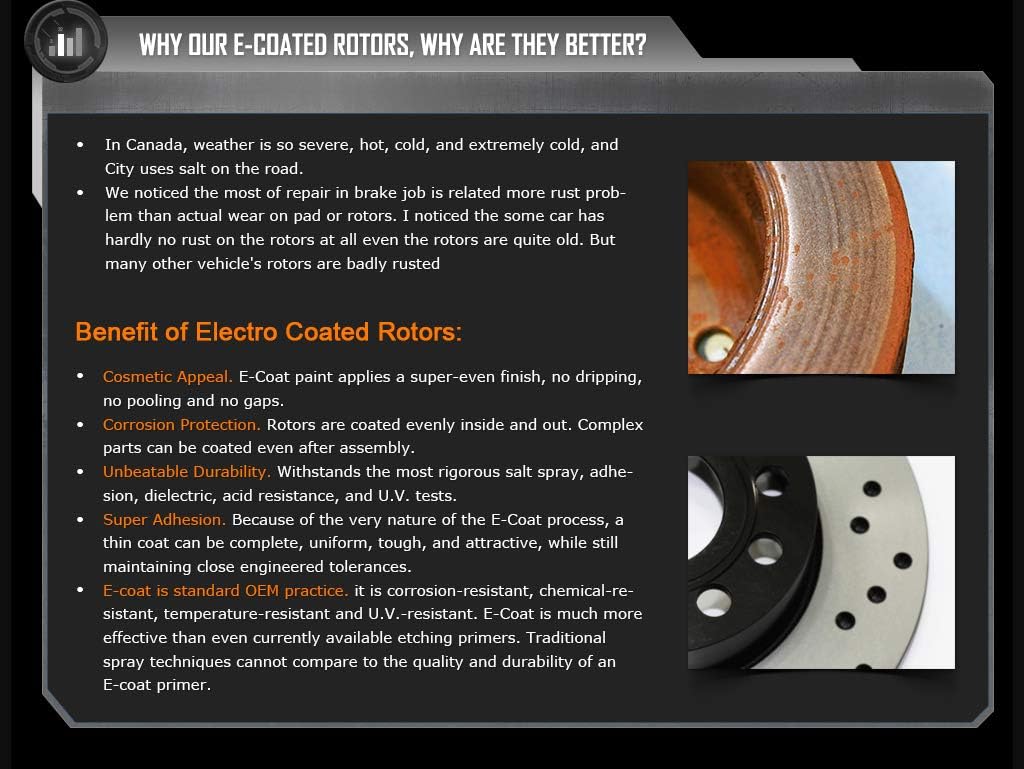 Rear Slotted Brake Rotors Pads for Infiniti G37 H5968