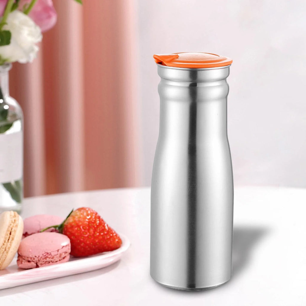 Stainless Steel Bottle with Lid Jug I21124