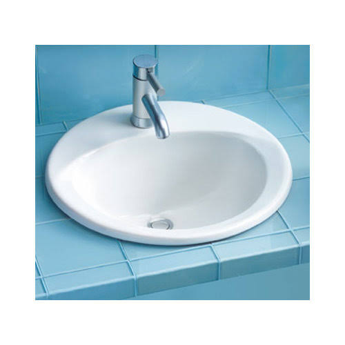 Colonial White Self Rimming Lavatory X1143