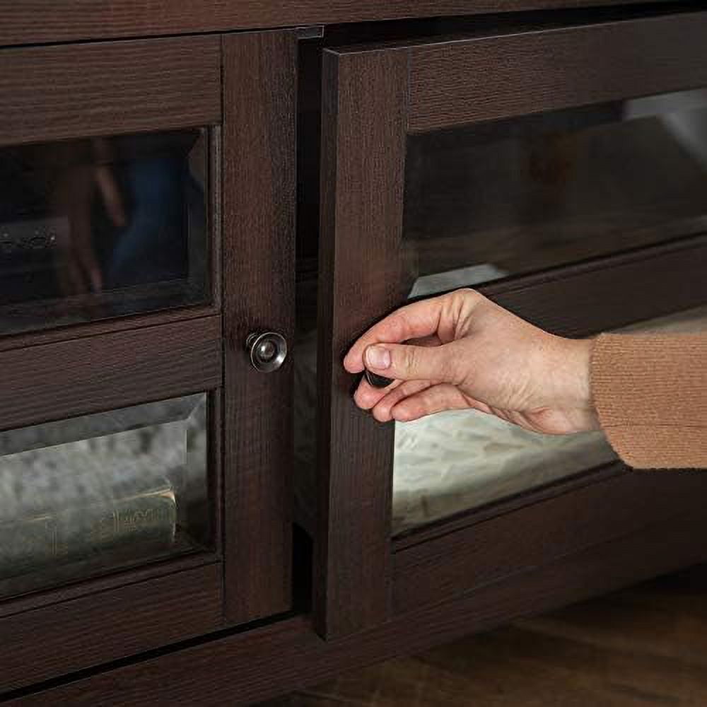 Grey Wood Corner TV Stand 44 Inch M868431