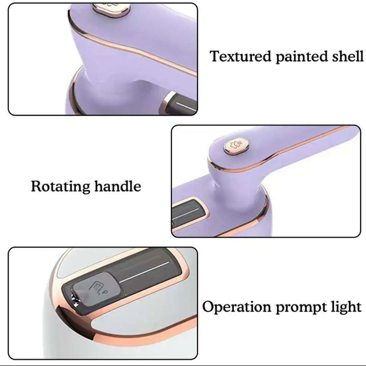 Purple Mini Handheld Travel Steamer Iron for Clothes S777496
