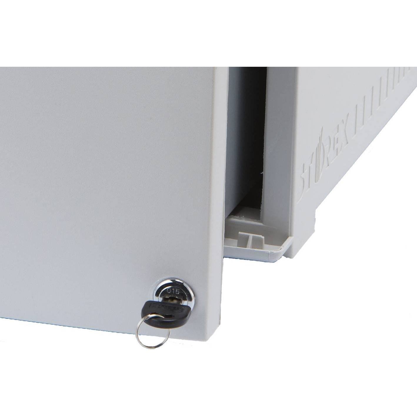 Black Single Drawer Mini File Cabinet with Lock R98422