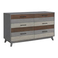 Grey 6-Drawer Dresser V634977