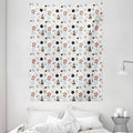 60W X 80L Inches Pale Blue Wall Hanging Tapestry L8065