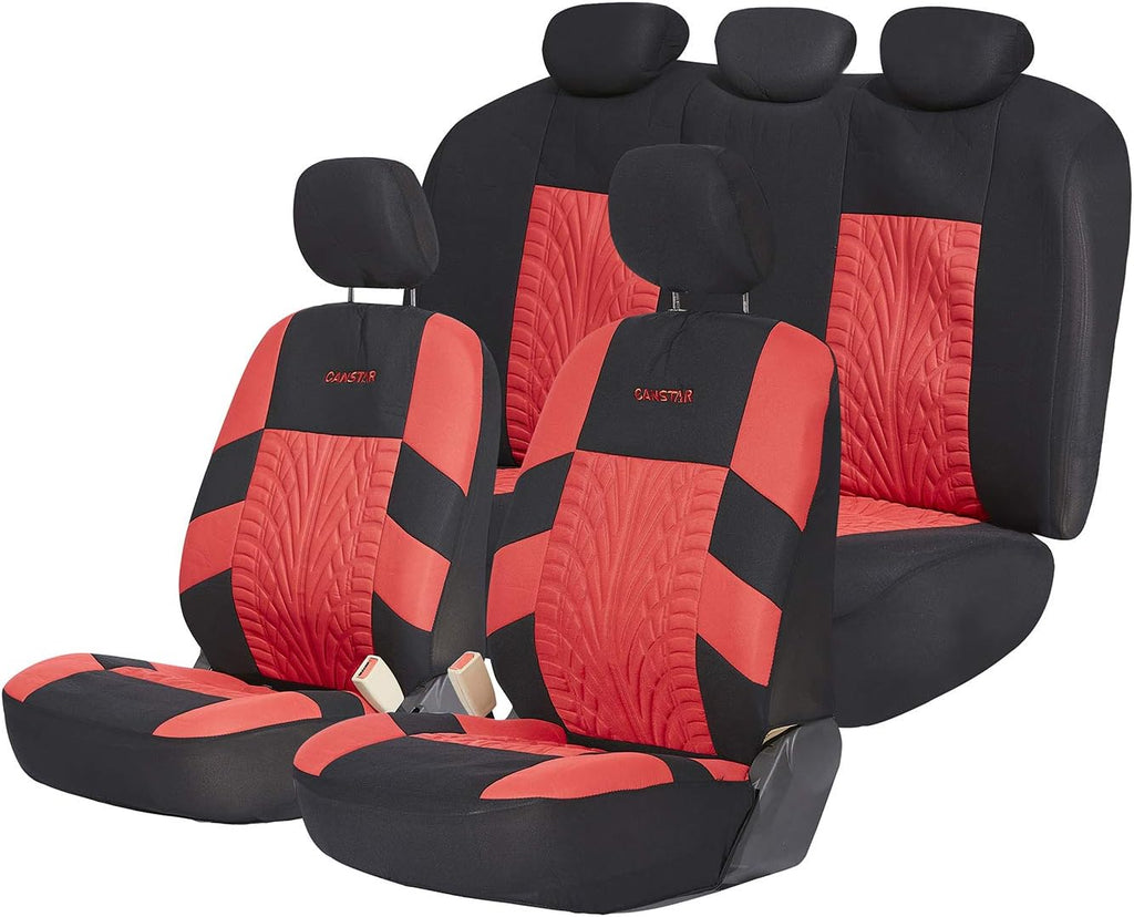 11 Pcs Gray Universal Car Seat Cover Set B194303