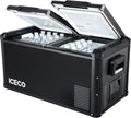 Portable Refrigerator, 75L Dual Zone Steel Compact Refrigerator T40856