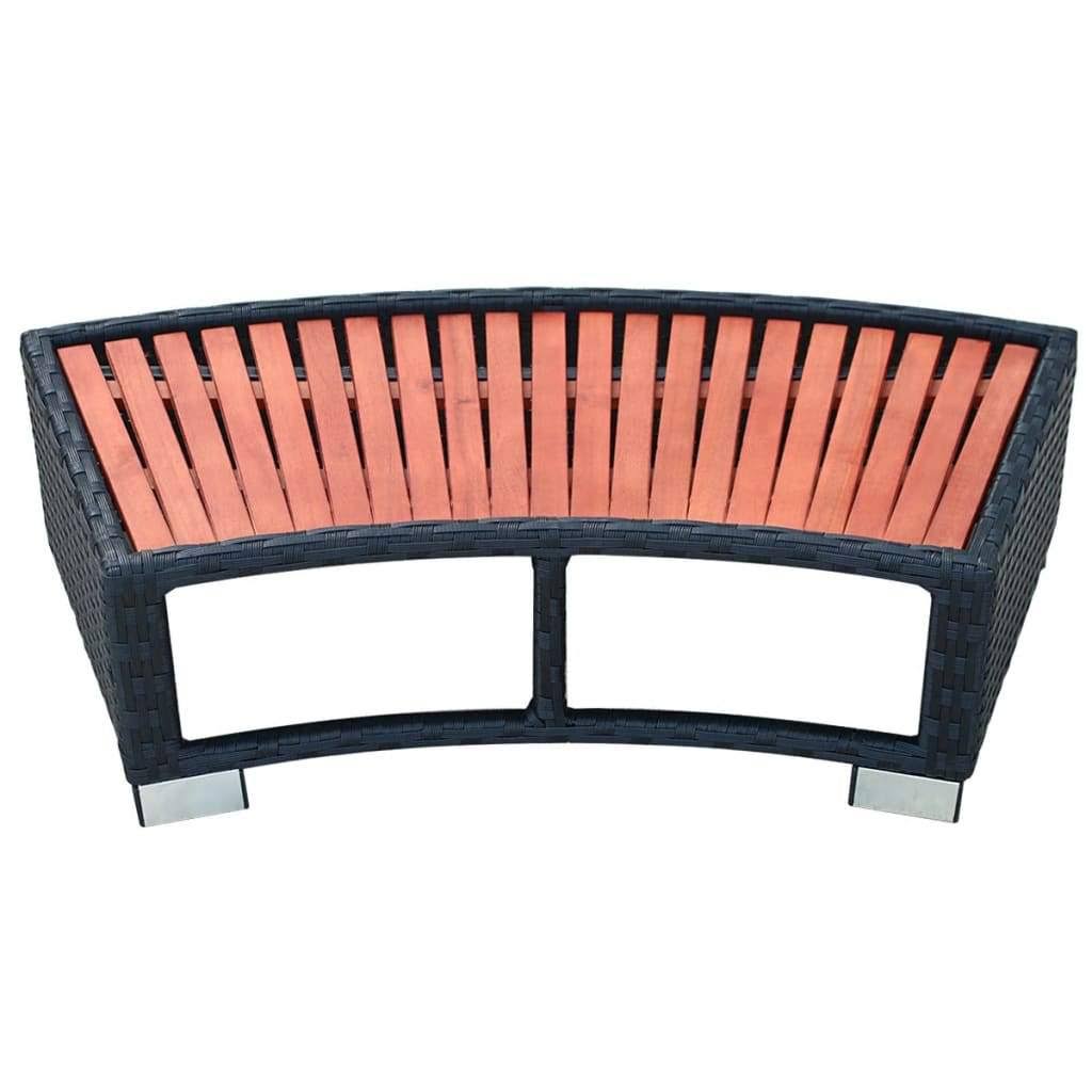 Gray Poly Rattan Spa Step E82488