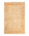 Hand-Knotted Area Rug, Light Gray, 6' 3" x 9' 2" I180902