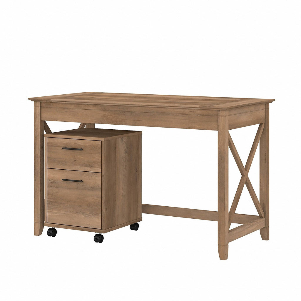 48W Writing Desk with 2 Drawer Mobile File Cabinet T304