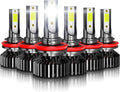 6000K Cool White LED Headlight Bulbs Combo, 6 LED Bulbs S701