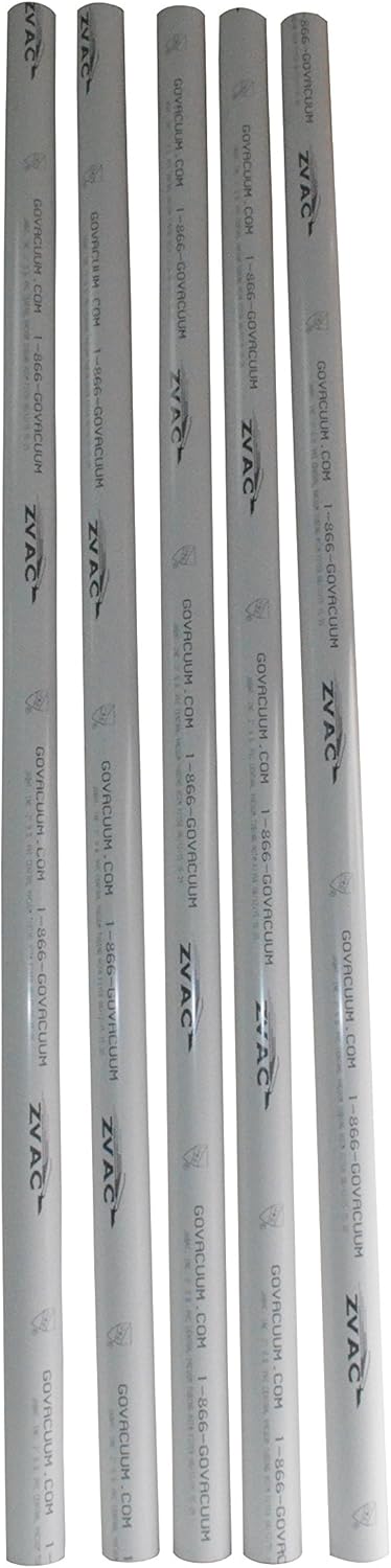 Central Vacuum Pipe Tubing Qty 5 of 56.5" (Total 23.5 feet) PVC Pipe Built in Vacuum Pipe Replacement ASTM F2158 (5) Pack of 2 U296