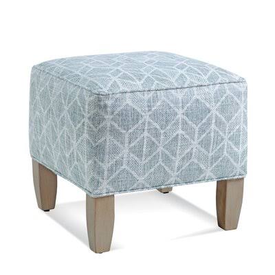 Tan and Beige Square Ottoman J681