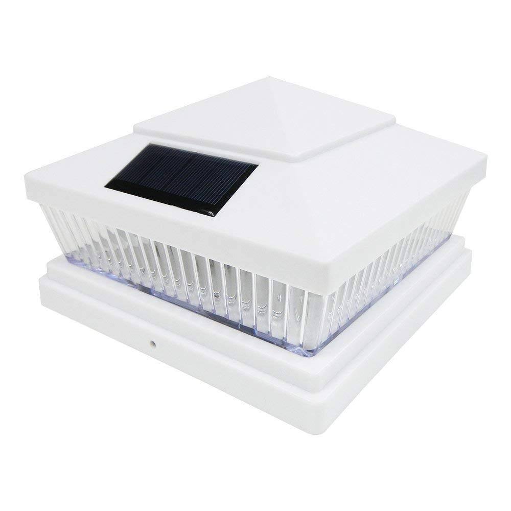 8 Pack Copper White Outdoor Solar Post Cap Light K5073