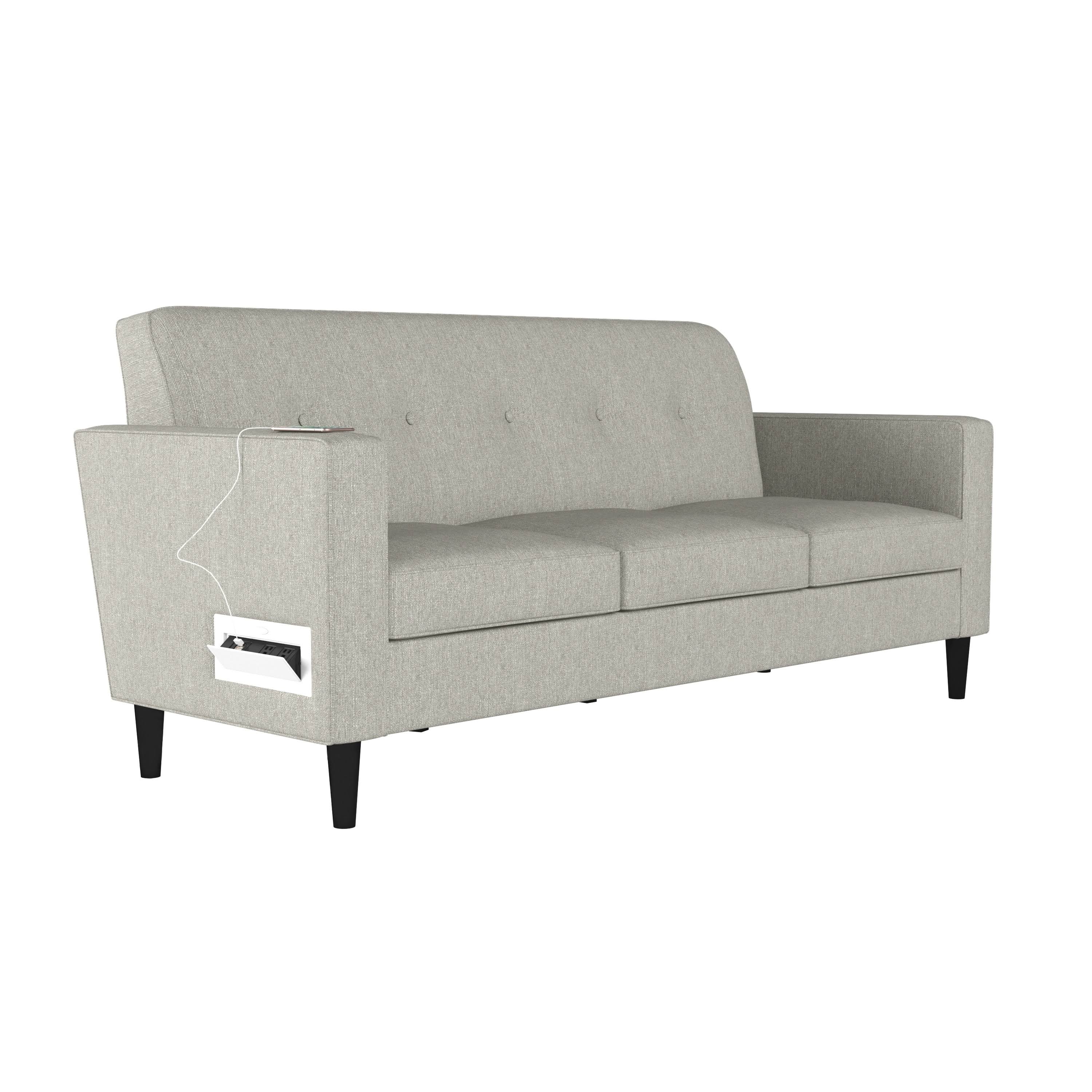 Mustard Yellow Sofa with USB and Power Ports L3247