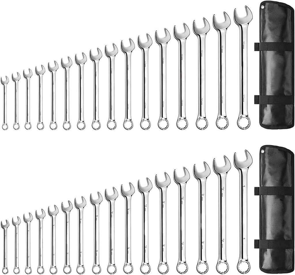 32PCS Chrome Vanadium Steel Ratcheting Wrench Set F755