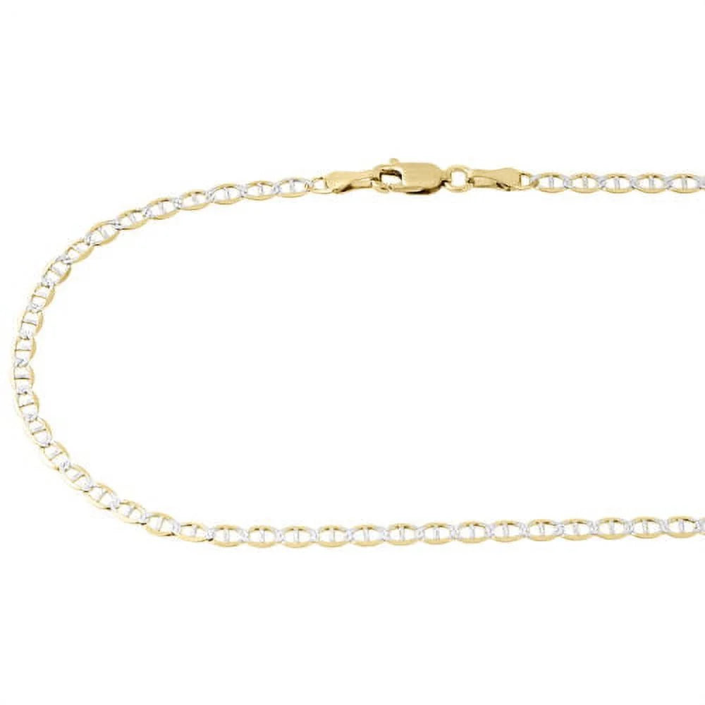 10K Yellow Gold Mariner Chain Necklace 16 Inches L279055