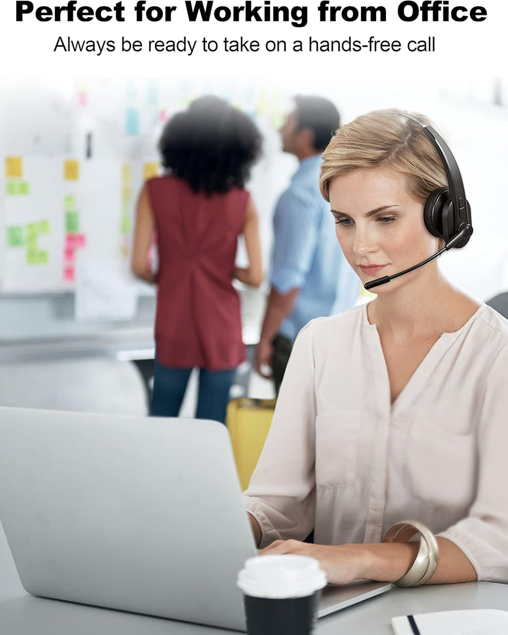 Bluetooth Trucker Headset with Noise Canceling Microphone and Adapter V939