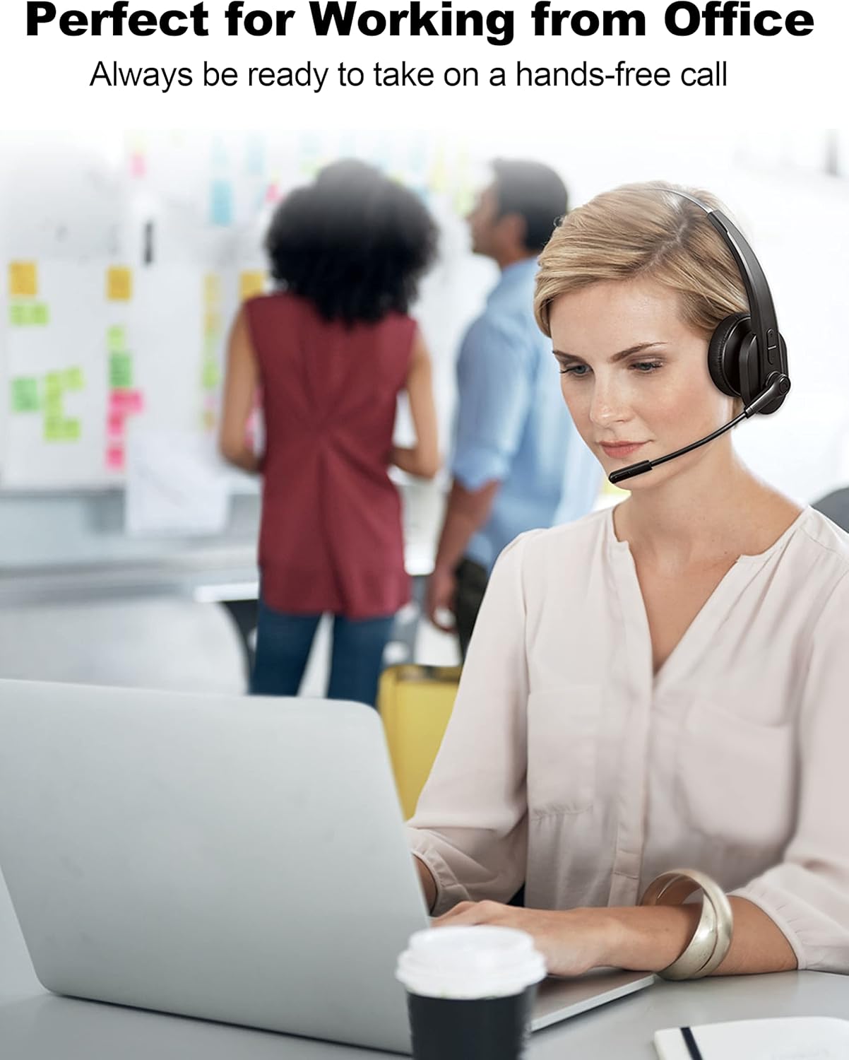 Bluetooth Trucker Headset with Noise Canceling Microphone and Adapter V939
