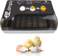 Egg Incubator with Automatic Egg Turning and LED Egg Candler M634584
