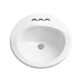 Colonial White Self Rimming Lavatory X1143