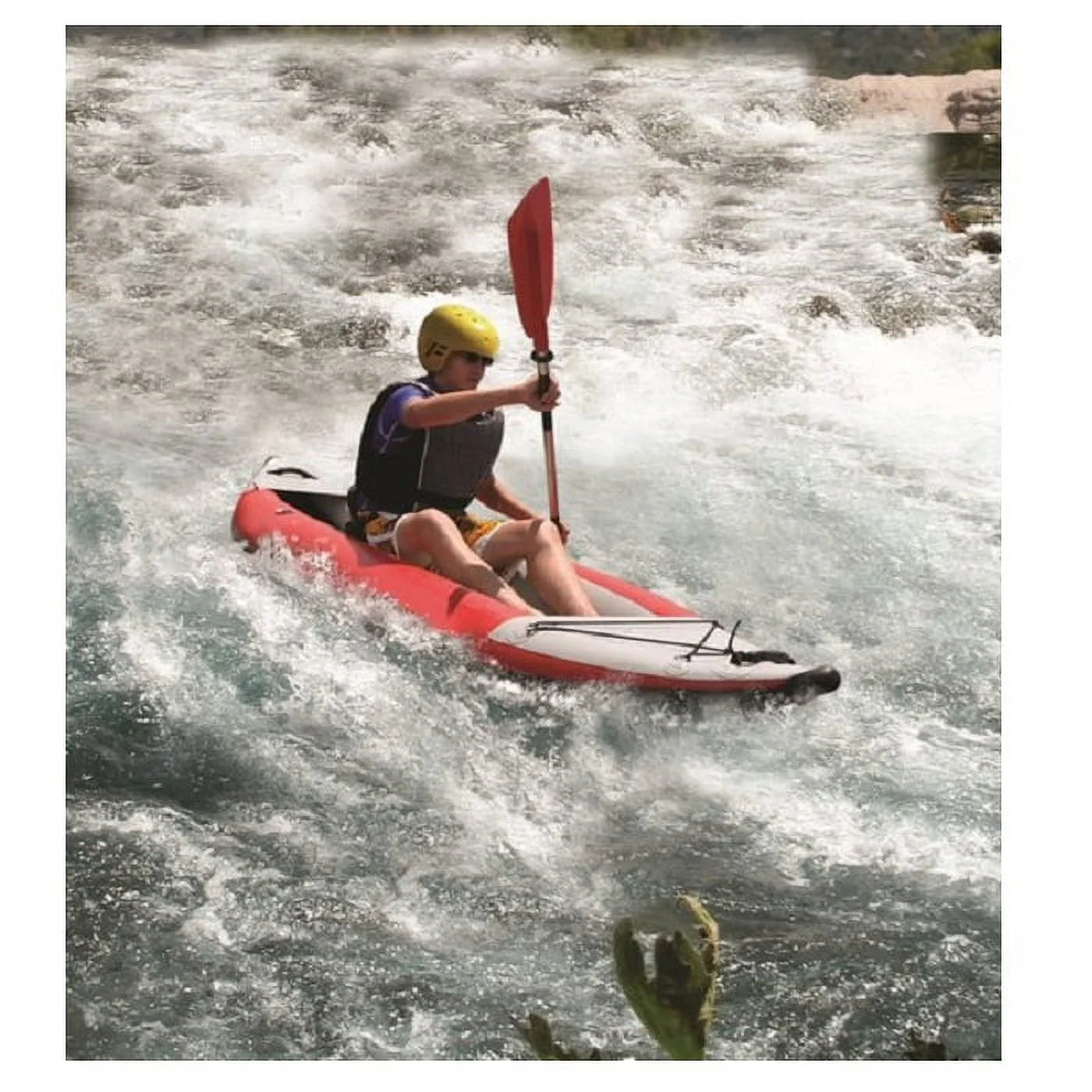 Inflatable Whitewater Kayak, 114-Inch B20187