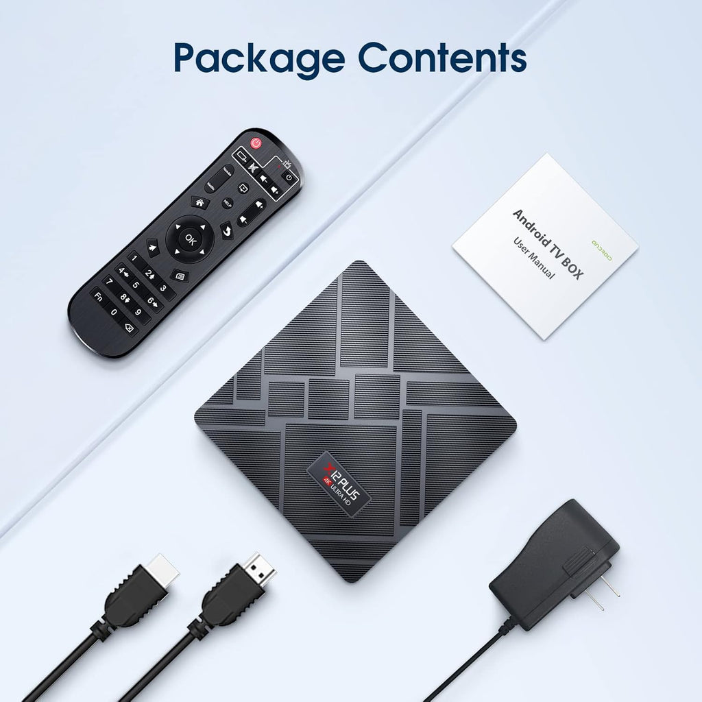 Android TV Box 4GB 64GB Quad-Core 4K HDR USB 3.0 Pack of 2 K331172