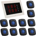 Wireless Calling System with 1 Number Display and 10 Waterproof Call Buttons B85561