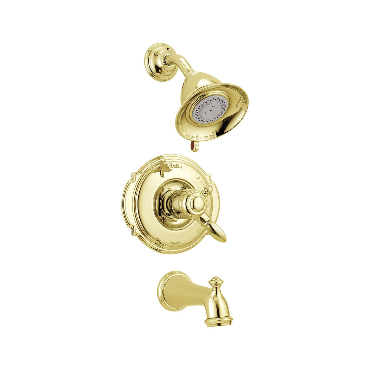 Victorian Tub and Shower Trim Stainless Q8407
