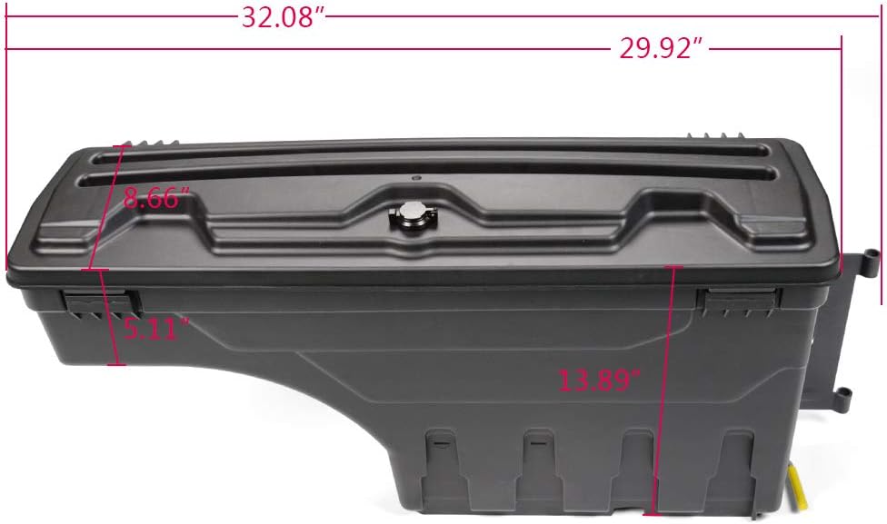 Lockable Truck Bed Storage Toolbox, 2Pcs K986313