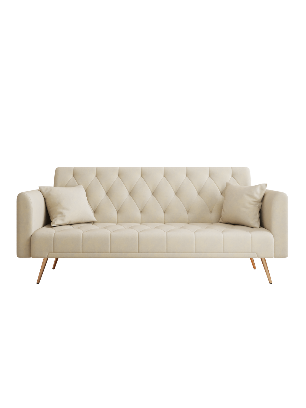 Beige Convertible Sofa Bed U50504