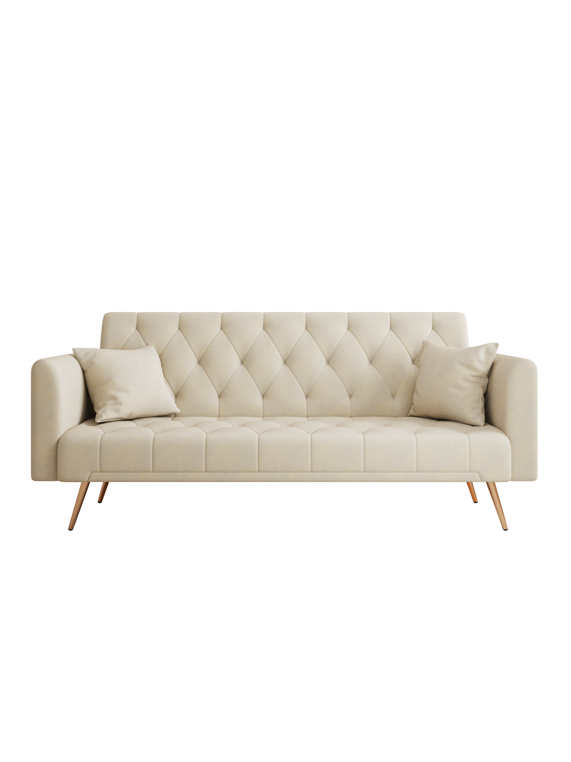 Beige Convertible Sofa Bed U50504