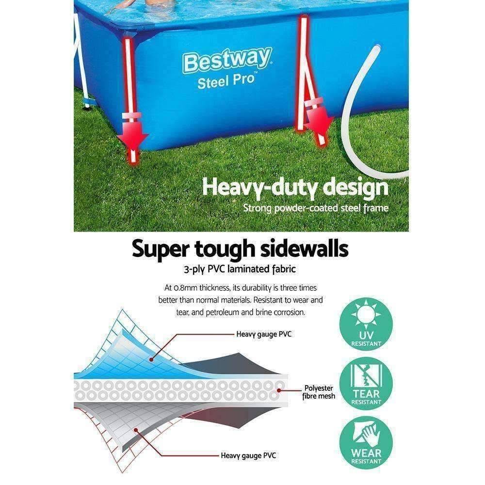 Steel Frame Above Ground Rectangular Swimming Pool Z497839