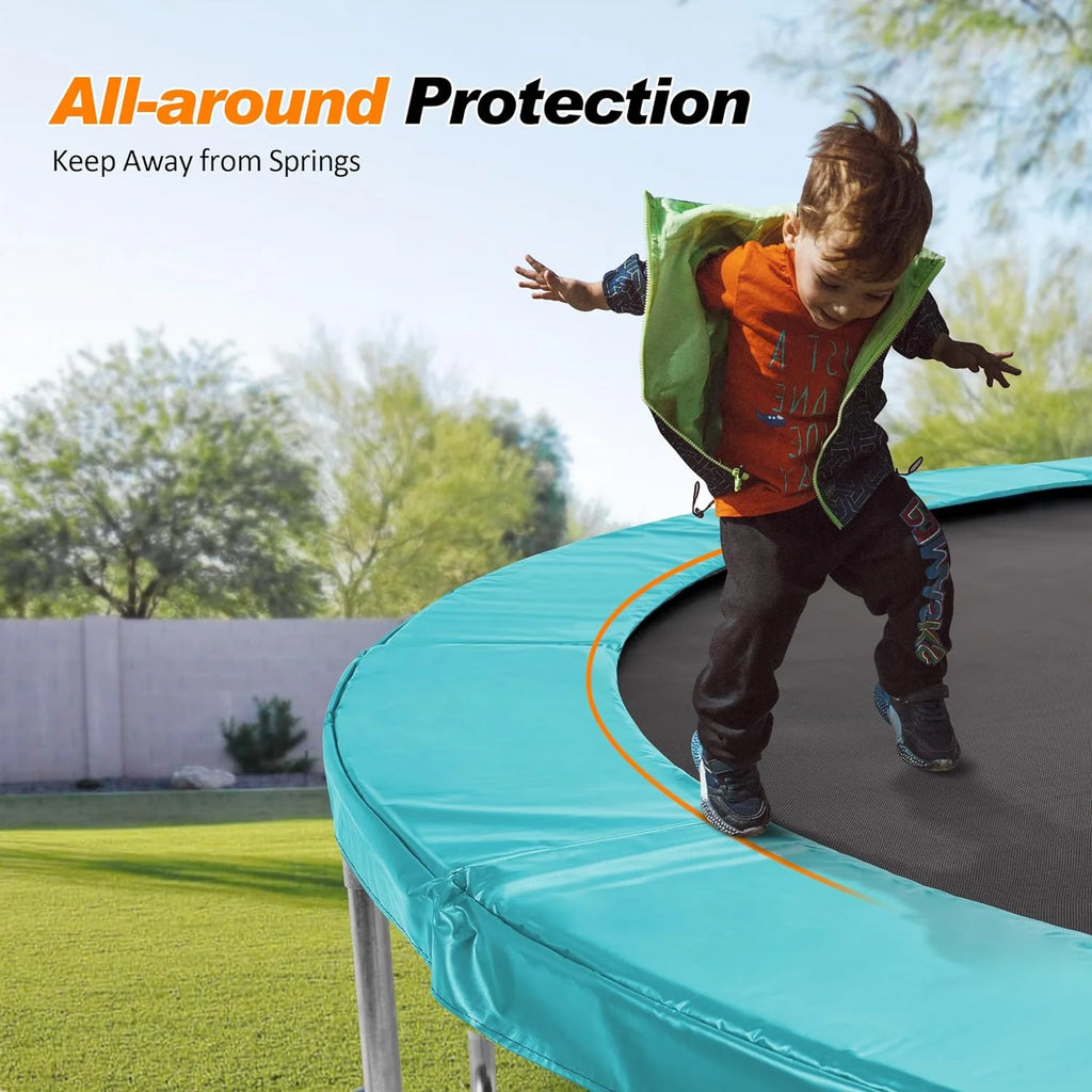 Trampoline Pad With Opening, 0.8" Thick Foam, Replacement Safety Spring Cover, Extra Storage Bag K33742