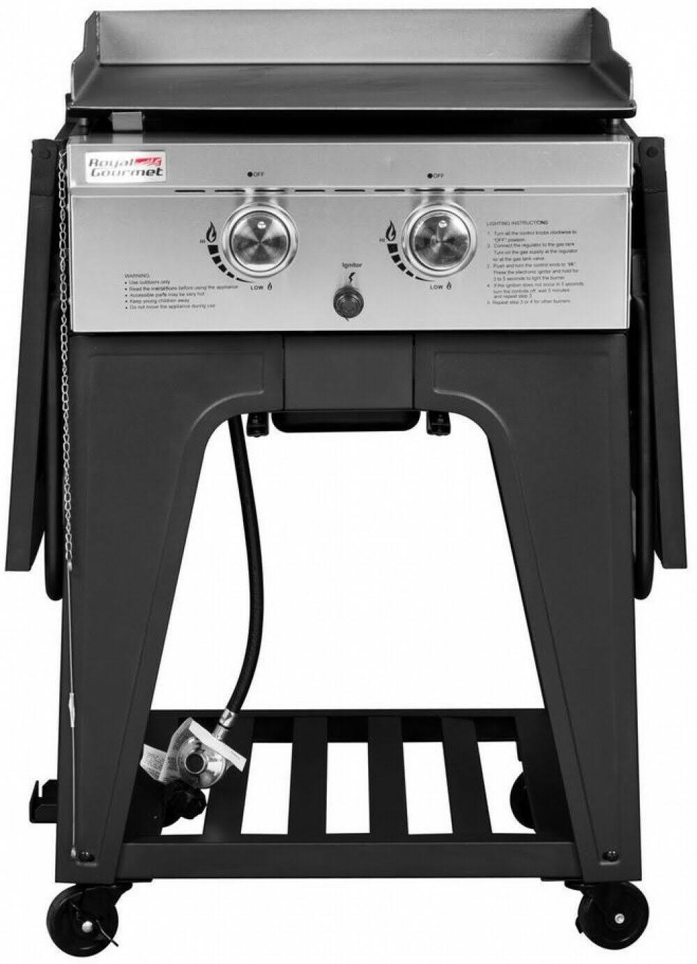 2-Burner BBQ Gas Grill Griddle F1582