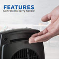 Black Ceramic Tabletop Heater W112