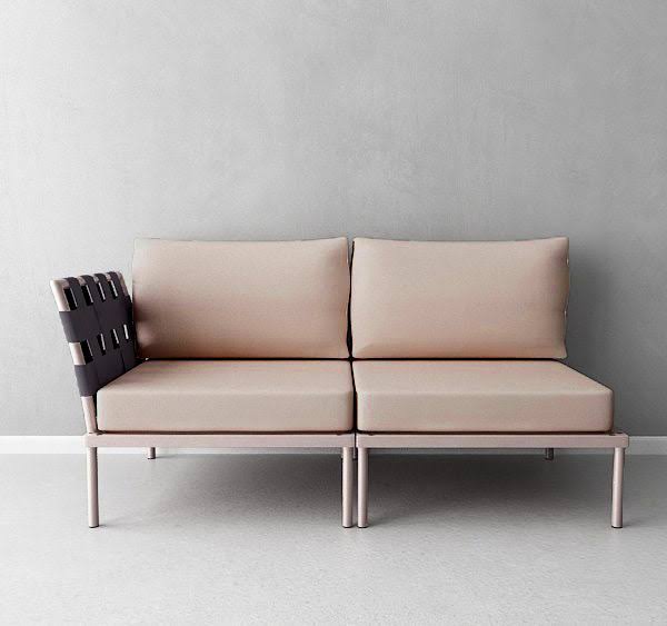 Taupe Glass Double Base Beach Z7917